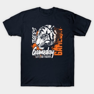 Vintage Tigers Gameday // High School Tigers School Spirit Orange T-Shirt